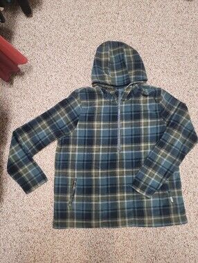 O'Neill Plaid Half-Zip Fleece Hoodie